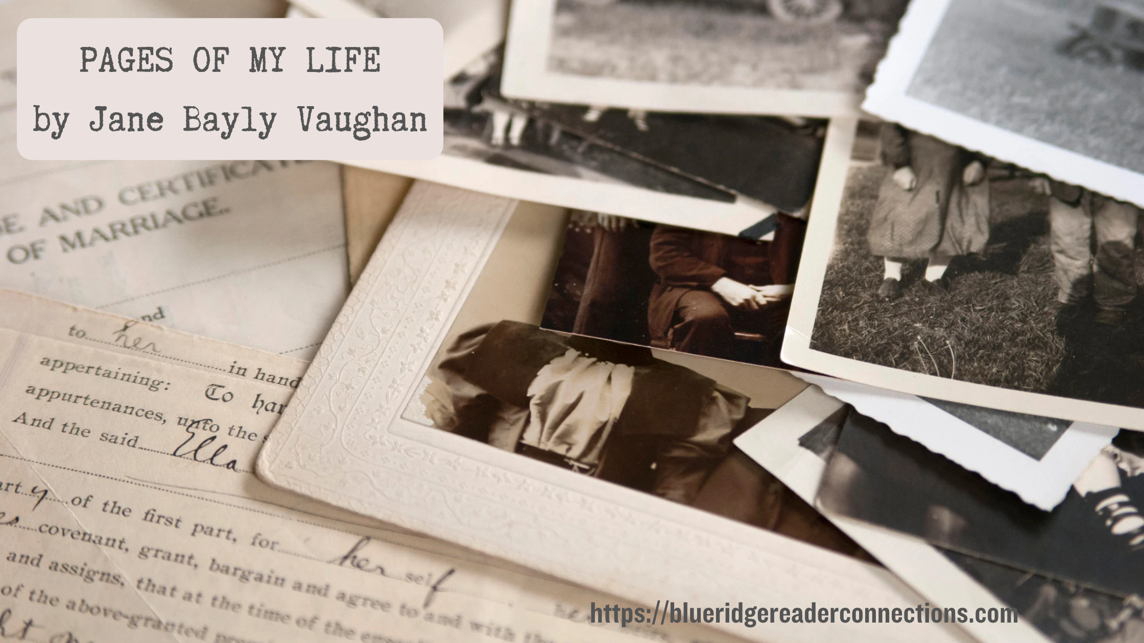 Pages of My Life Jane Bayly Vaughan